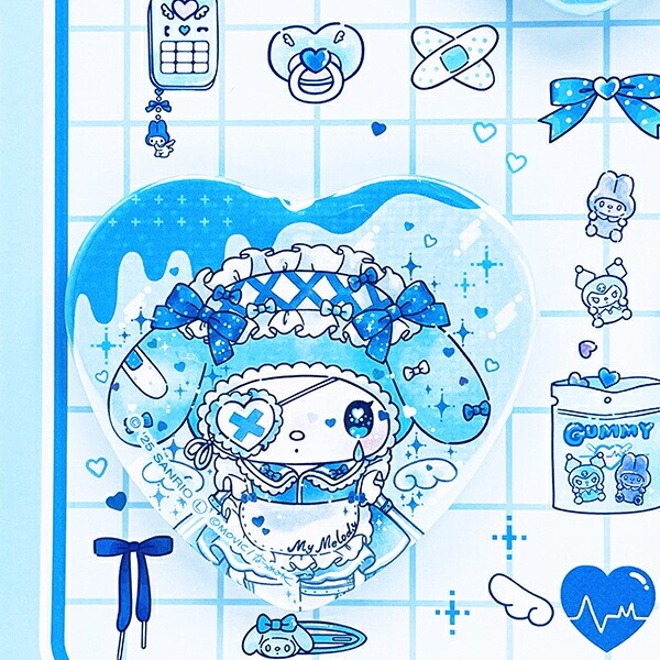 サンリオ マイメロディ＆クロミ DollyMix 缶バッジ3個セット ブルー sanrio