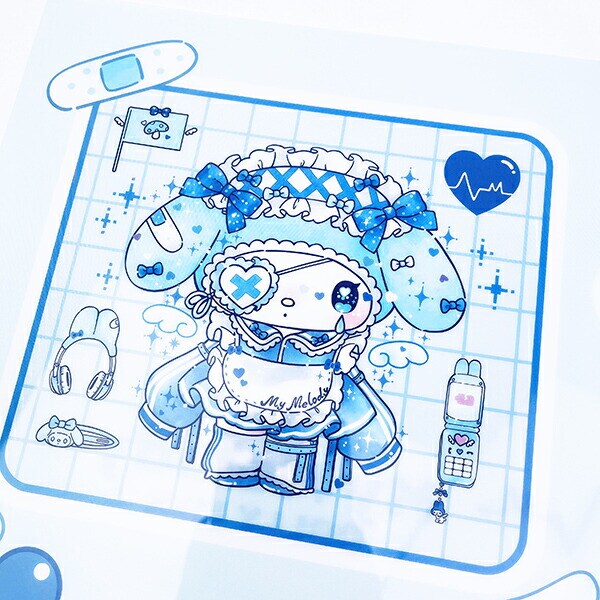 サンリオ マイメロディ＆クロミ DollyMix A4クリアファイル2枚セット 文具 ブルー sanrio
