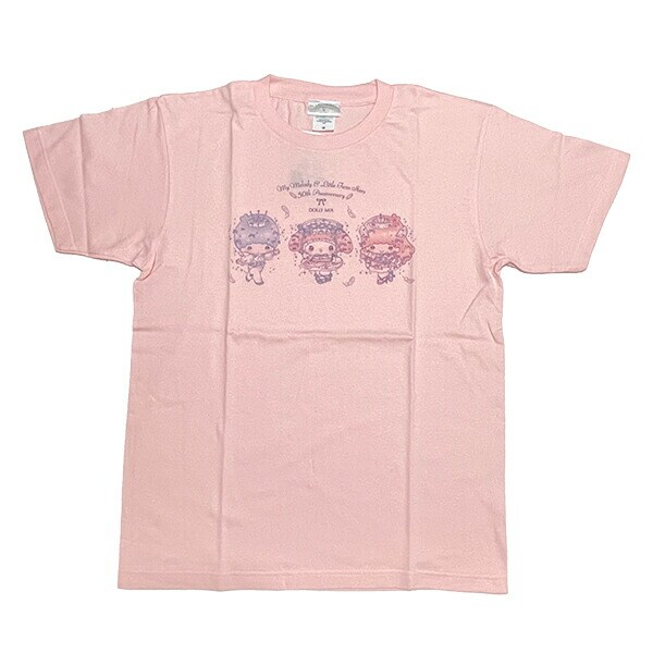 サンリオ マイメロディ&キキララ 50th×DOLLY MIX Tシャツ(M) ライトピンク アパレル Sanrio