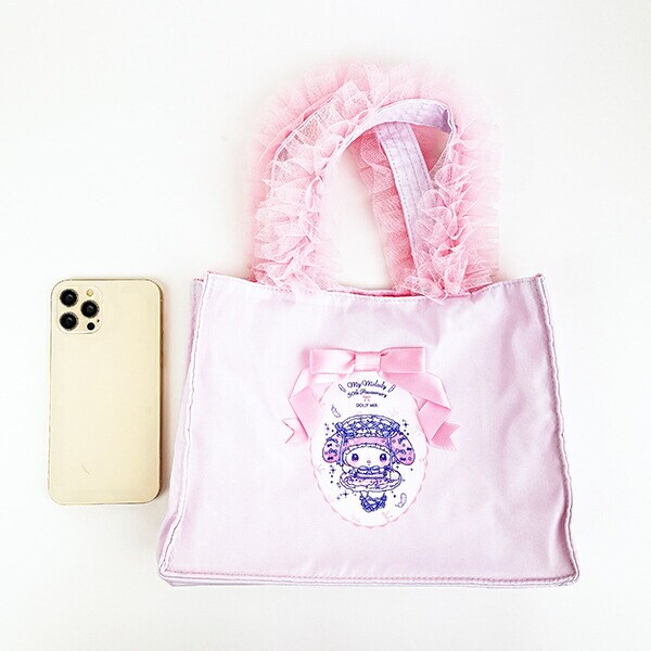 サンリオ マイメロディ 50th×DOLLY MIX フリルスクエアハンドバッグ ライトピンク ランチ Sanrio
