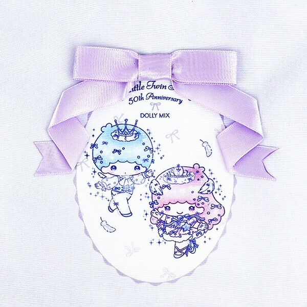 サンリオ キキララ 50th×DOLLY MIX フリルスクエアハンドバッグ ライトパープル ランチ Sanrio