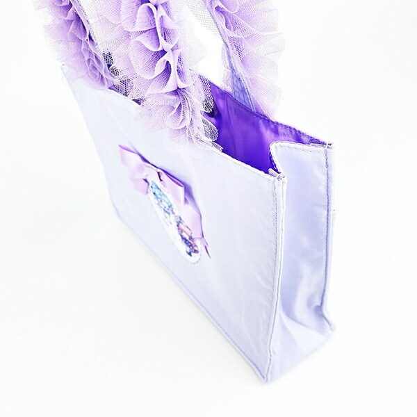 サンリオ キキララ 50th×DOLLY MIX フリルスクエアハンドバッグ ライトパープル ランチ Sanrio