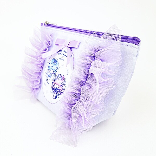 サンリオ キキララ 50th×DOLLY MIX フリル舟形ティッシュポーチ ライトパープル Sanrio