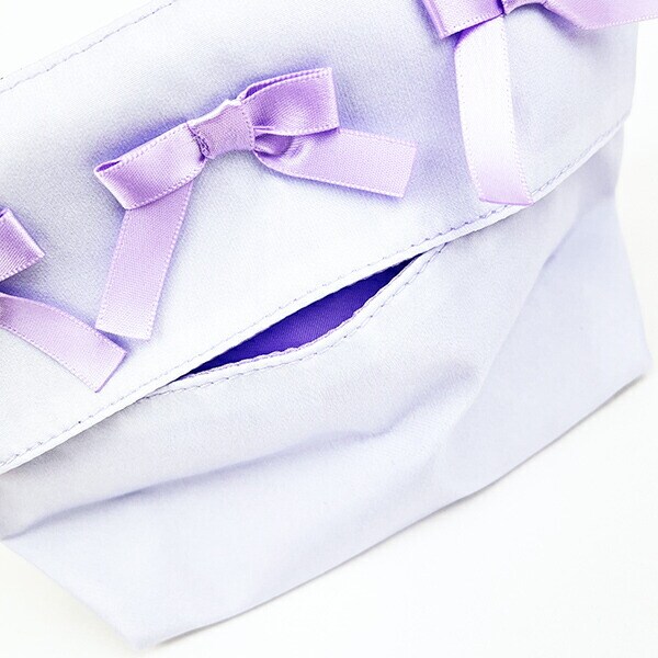 サンリオ キキララ 50th×DOLLY MIX フリル舟形ティッシュポーチ ライトパープル Sanrio