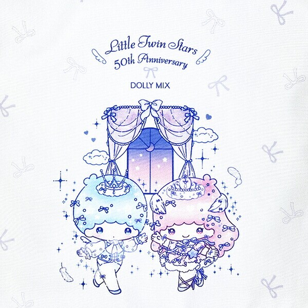 サンリオ キキララ 50th×DOLLY MIX フリル巾着 ライトパープル Sanrio