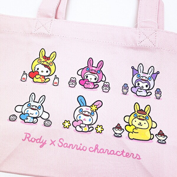 ロディ × サンリオ ランチトートバッグ 着ぐるみ ピンク Sanrio