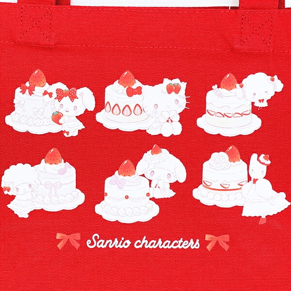 サンリオキャラクターズ ランチトートバッグ レッド (ショートケーキ) スイートケーキコレクション Sanrio