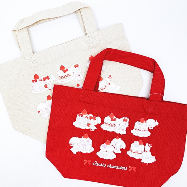 サンリオキャラクターズ ランチトートバッグ レッド (ショートケーキ) スイートケーキコレクション Sanrio