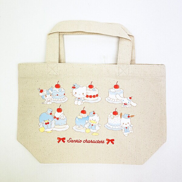 サンリオキャラクターズ ランチトートバッグ ナチュラル (ブルーチェリーケーキ) スイートケーキコレクション Sanrio