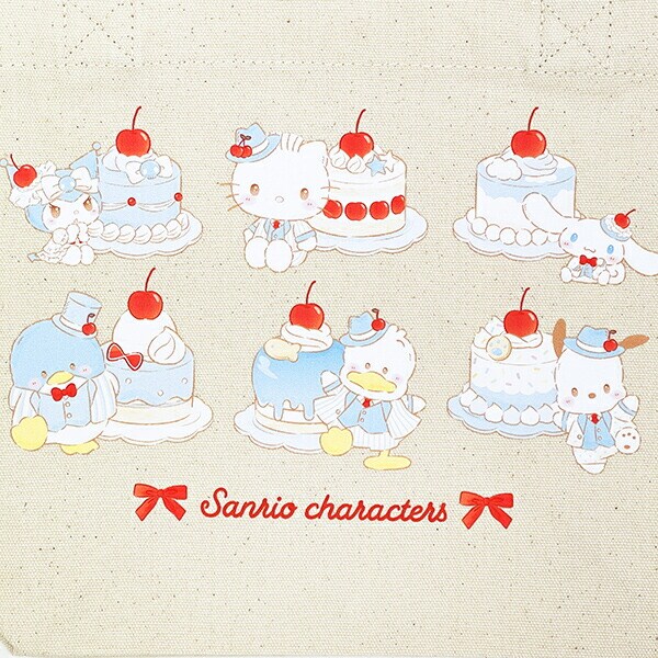サンリオキャラクターズ ランチトートバッグ ナチュラル (ブルーチェリーケーキ) スイートケーキコレクション Sanrio