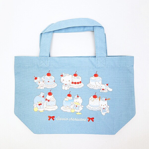 サンリオキャラクターズ ランチトートバッグ ライトブルー (ブルーチェリーケーキ) スイートケーキコレクション Sanrio