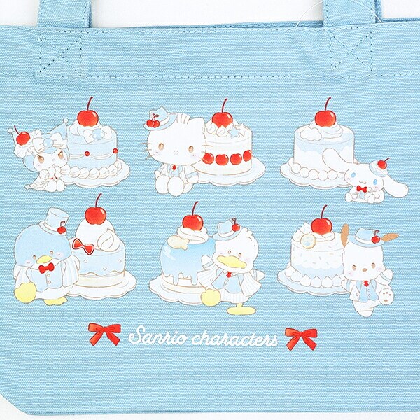 サンリオキャラクターズ ランチトートバッグ ライトブルー (ブルーチェリーケーキ) スイートケーキコレクション Sanrio