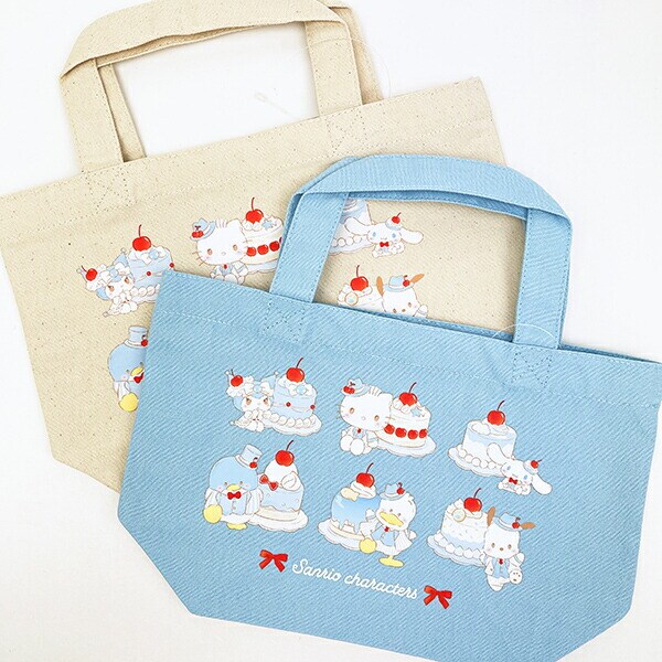 サンリオキャラクターズ ランチトートバッグ ライトブルー (ブルーチェリーケーキ) スイートケーキコレクション Sanrio
