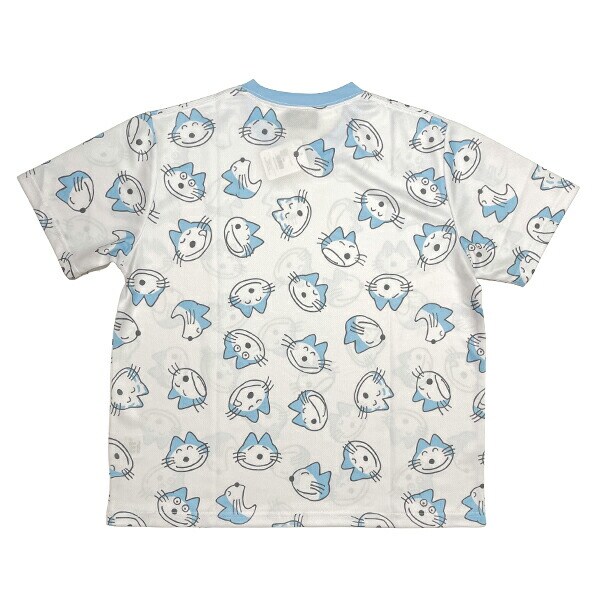 11ぴきのねこ カオ ドライメッシュTシャツ(ホワイト) アパレル