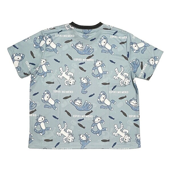 11ぴきのねこ びっくり ドライメッシュTシャツ(ブルー) アパレル