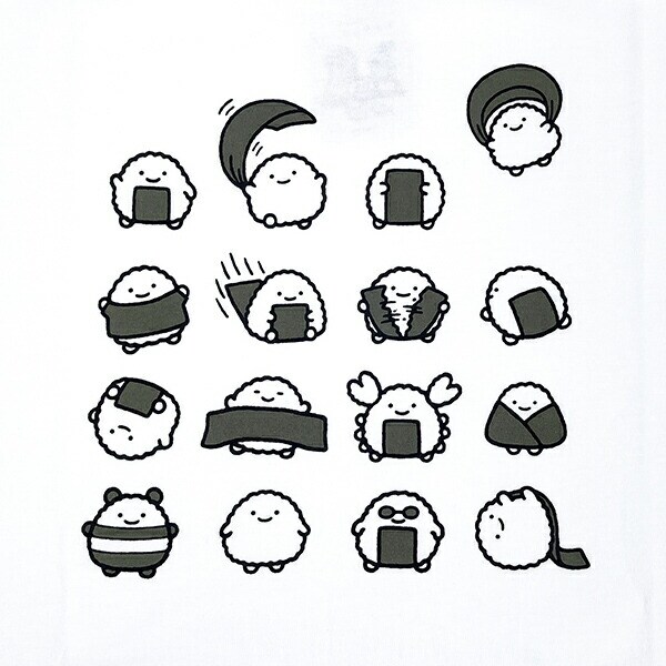 なんでもいきもの のりおにぎり Tシャツ Lサイズ アパレル よこみぞゆり