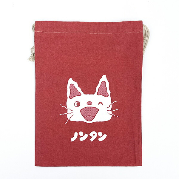 ノンタン にんにん 巾着  レッド