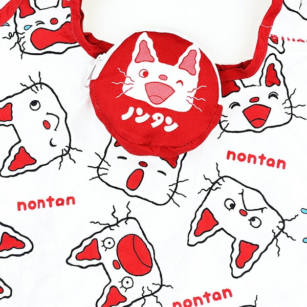 ノンタン にんにん エコバッグ (レッド)