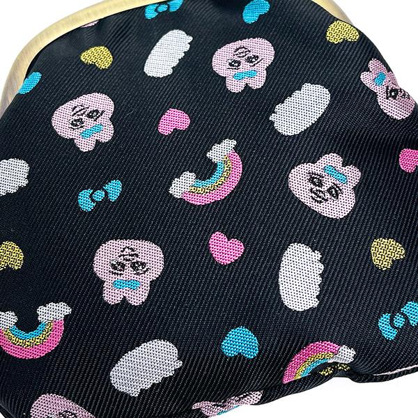 おぱんちゅうさぎ ジャガードがま口財布 （チラシ柄） 小銭入れ