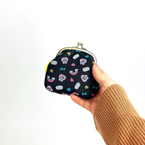 おぱんちゅうさぎ ジャガードがま口財布 （チラシ柄） 小銭入れ