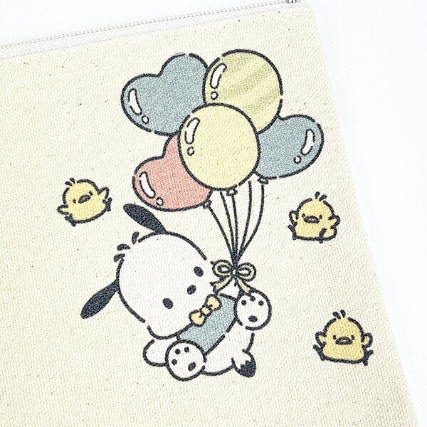 サンリオ ポチャッコ 35周年(35th) フラットポーチ 日本製 Sanrio