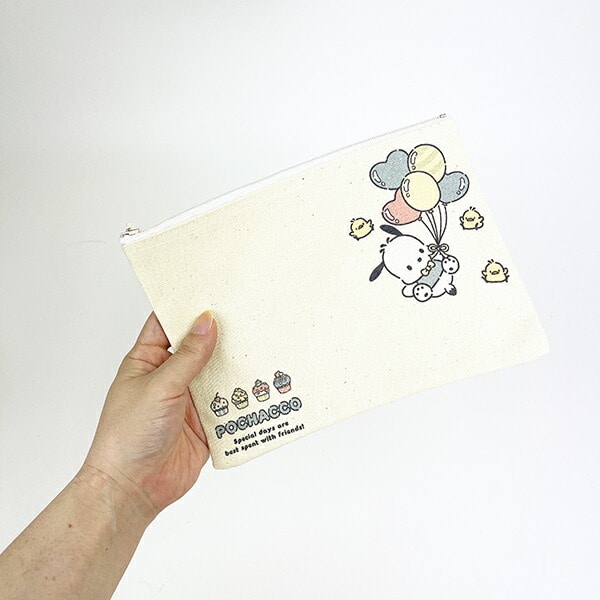 サンリオ ポチャッコ 35周年(35th) フラットポーチ 日本製 Sanrio