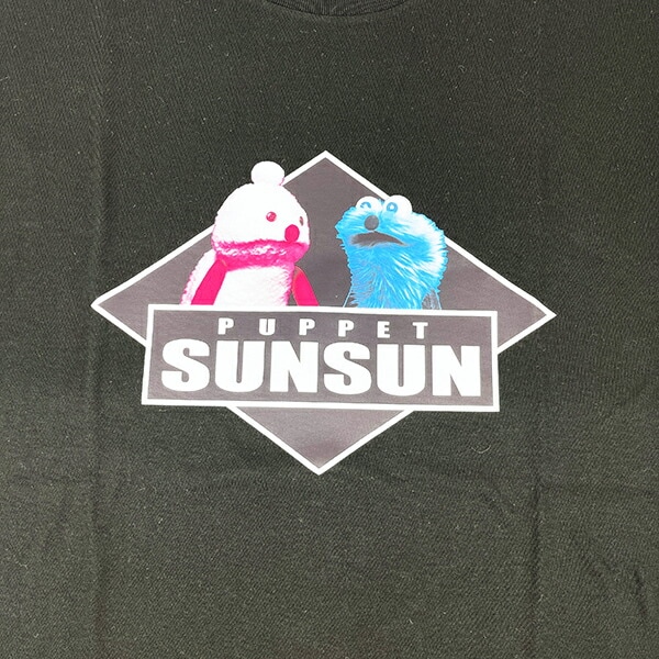パペットスンスン ひしがた Tシャツ(L) ブラック アパレル