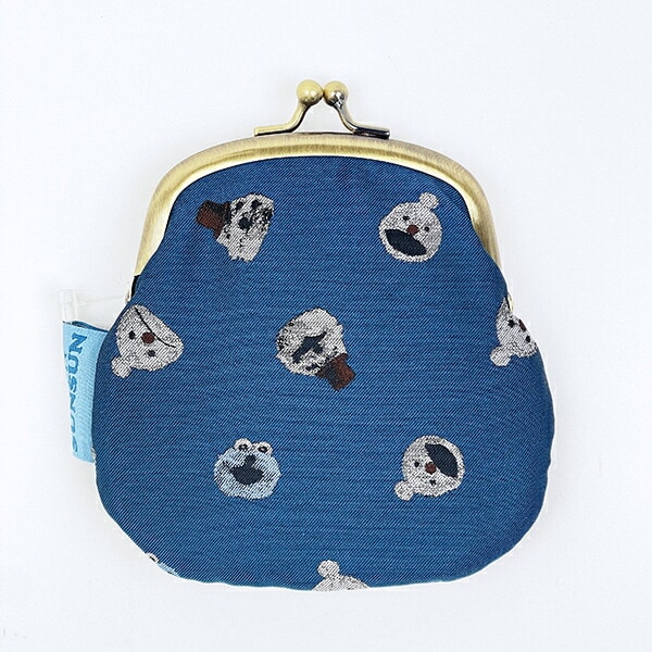 パペットスンスン ジャガードがま口財布(総柄) 小銭入れ