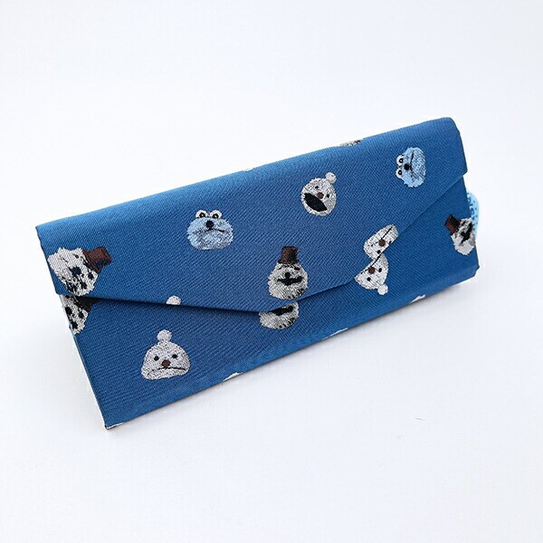 パペットスンスン ジャガード折りたたみメガネケース(総柄)