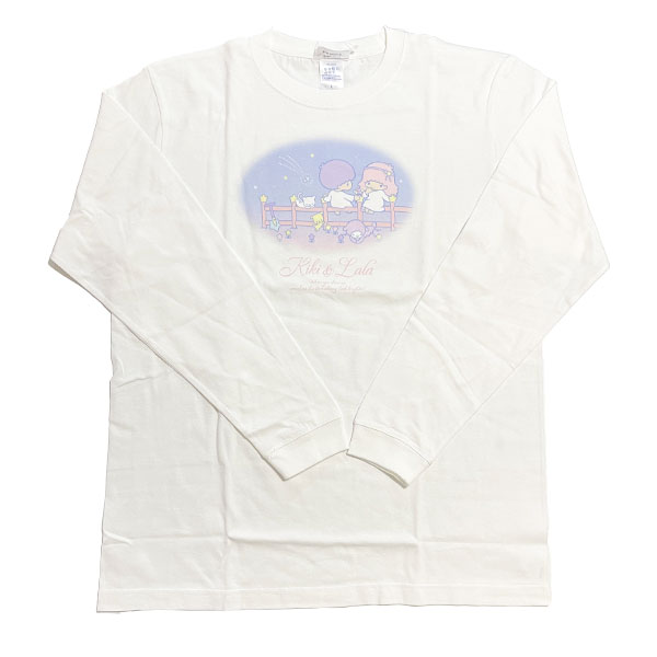 サンリオ キキララ ロングTシャツ(星空レトロ) ホワイト 長袖 アパレル Sanrio