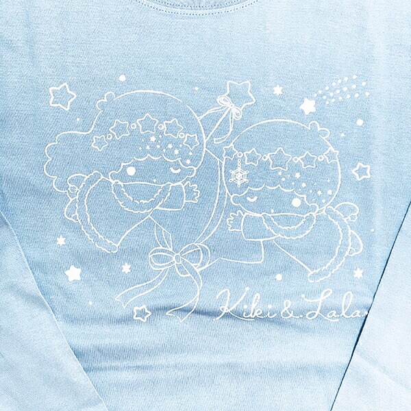 サンリオ キキララ ロングTシャツ(雪灯りのファンタジー) ブルー 長袖 アパレル Sanrio