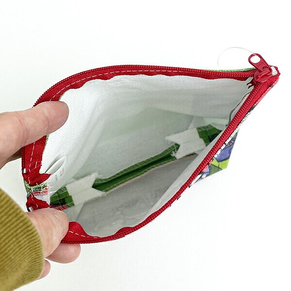 寺田テラ 舟形ポーチ peace in the rainforest グリーン Terada Tera's World