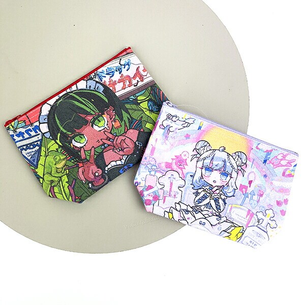 寺田テラ 舟形ポーチ peace in the rainforest グリーン Terada Tera's World