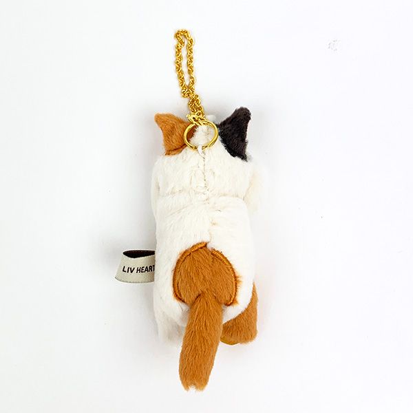 りぶはあと くびねっこ マスコット ミケネコ ボールチェーン キーホルダー ぬいぐるみ