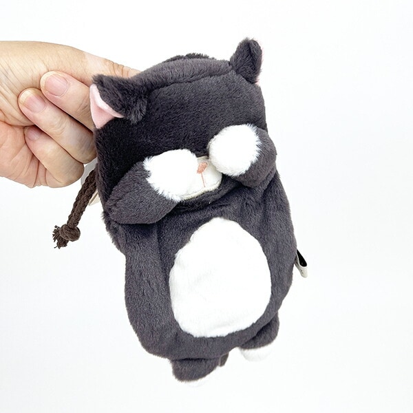 くびねっこ クロネコ 巾着 りぶはあと