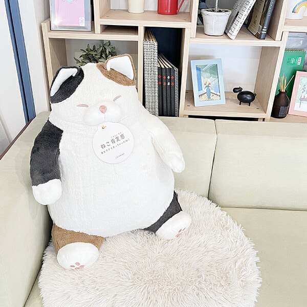 ねこ肯定感 みけねこのさんま BIGぬいぐるみ りぶはあと