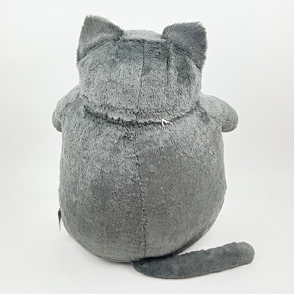 ねこ肯定感 くろねこのまぐろ BIGぬいぐるみ りぶはあと