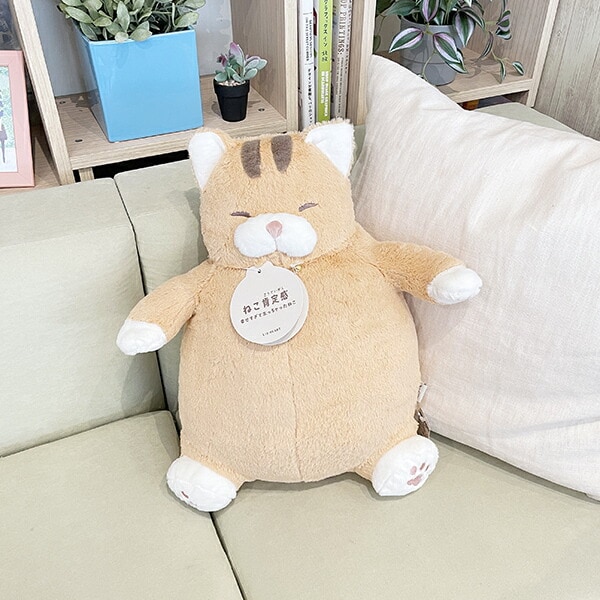 ねこ肯定感 とらねこのしゃけ ぬいぐるみ (L)