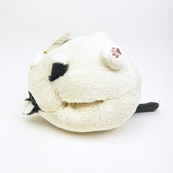 ねこ肯定感 みけねこのさんま コロコロハンドマフ ぬいぐるみ
