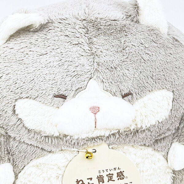 ねこ肯定感 はちわれのかつお コロコロハンドマフ ぬいぐるみ