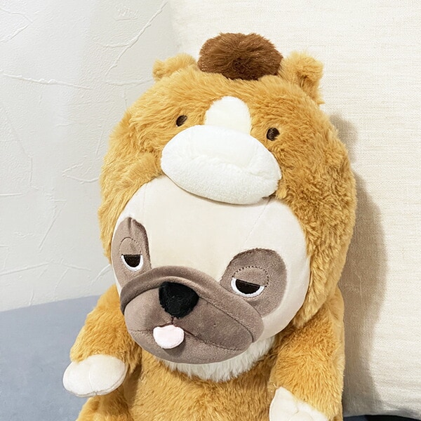 プレミアムねむねむアニマルズ ハナ フード座り抱きまくら(M) 抱き枕 寝具 ぬいぐるみ