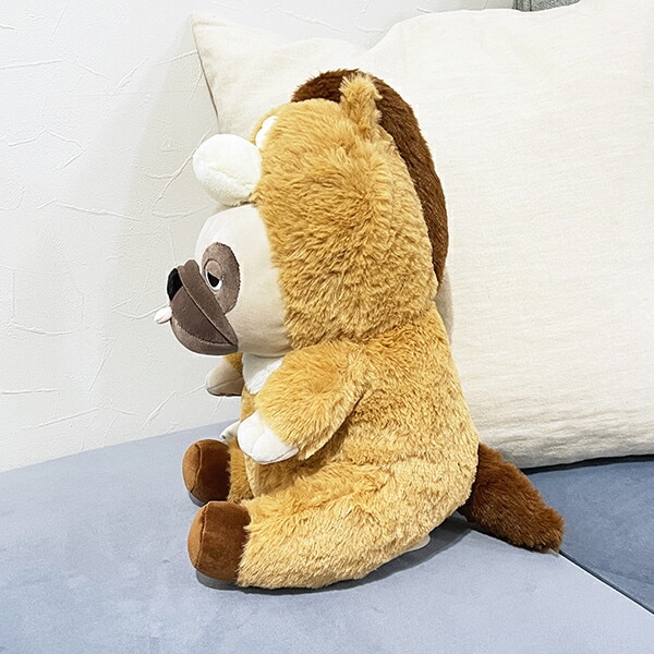 プレミアムねむねむアニマルズ ハナ フード座り抱きまくら(M) 抱き枕 寝具 ぬいぐるみ