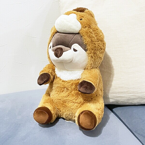 プレミアムねむねむアニマルズ くるり フード座り抱きまくら(M) 抱き枕 寝具 ぬいぐるみ