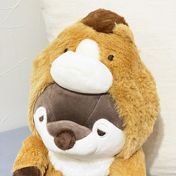 プレミアムねむねむアニマルズ くるり フード座り抱きまくら(M) 抱き枕 寝具 ぬいぐるみ