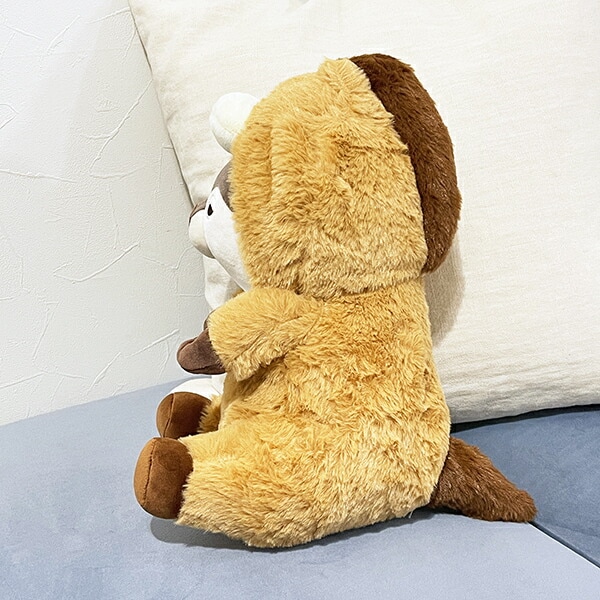 プレミアムねむねむアニマルズ くるり フード座り抱きまくら(M) 抱き枕 寝具 ぬいぐるみ