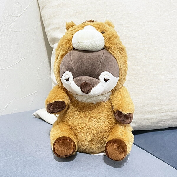 プレミアムねむねむアニマルズ くるり フード座り抱きまくら(S) 抱き枕 寝具 ぬいぐるみ