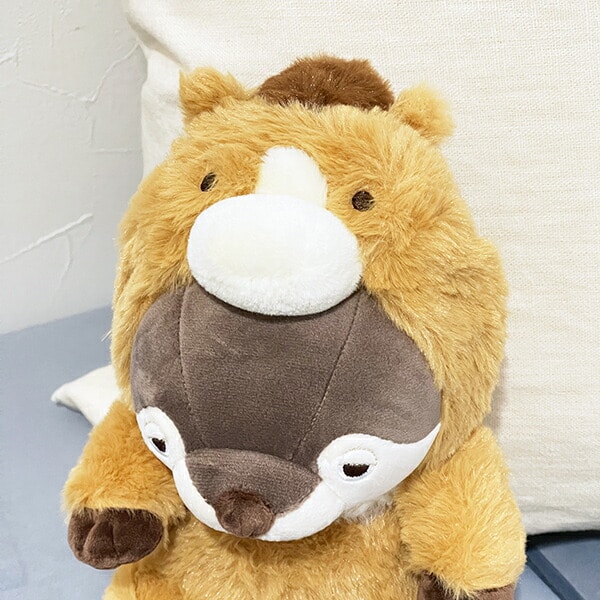 プレミアムねむねむアニマルズ くるり フード座り抱きまくら(S) 抱き枕 寝具 ぬいぐるみ