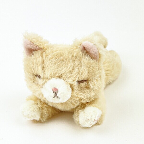 くたっとびより 茶ネコ マスコット ぬいぐるみ