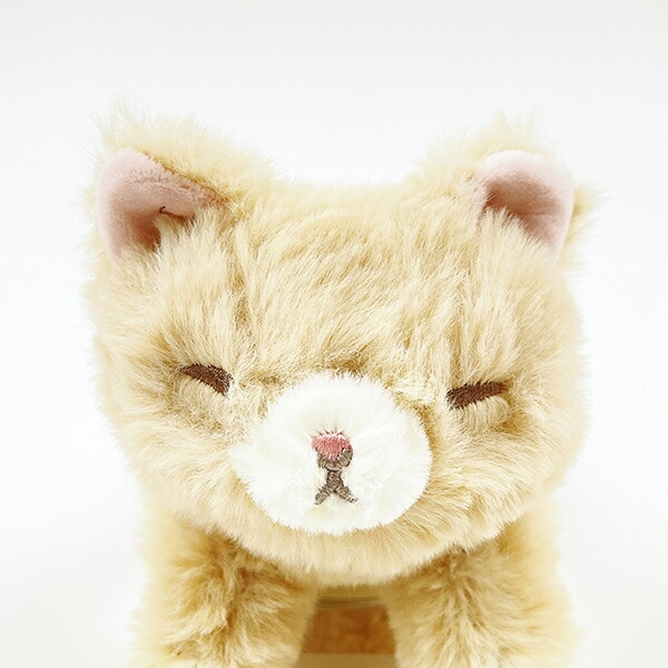 くたっとびより 茶ネコ マスコット ぬいぐるみ