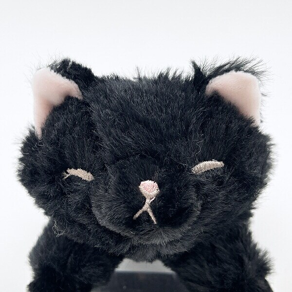 くたっとびより クロネコ マスコット ぬいぐるみ